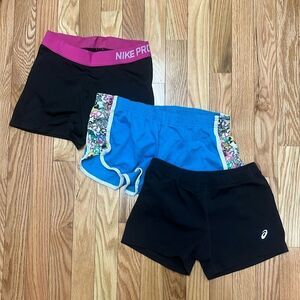 Bootie Short Bundle - Small‎ - Nike, Soffe. ASICS